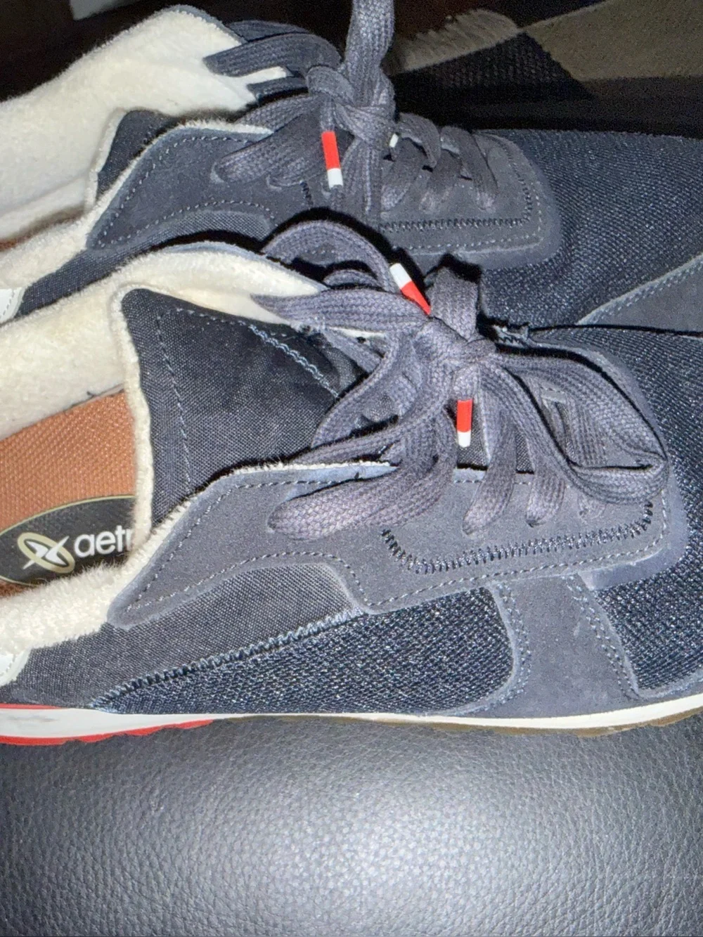 Orlebar Brown Oleta Navy and Red Men’s Sneakers